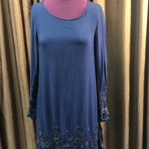 Navy• S• tunic dress